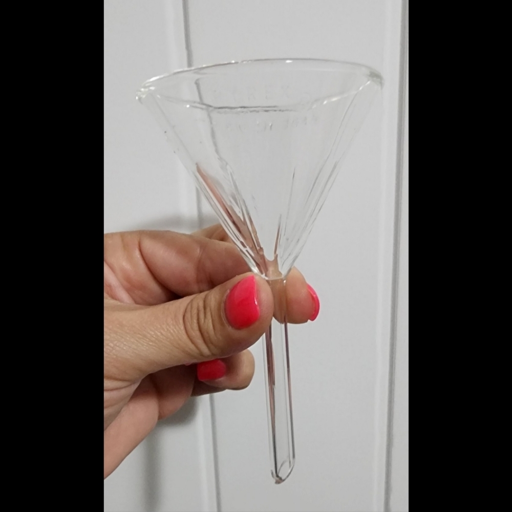 Pyrex glass funnel 60 degree fluted angle made in the USA 🇺🇸